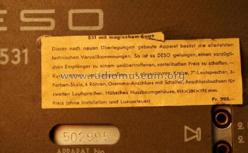 531; Deso, Dewald & Sohn, (ID = 1424451) Radio