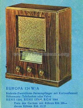 Europa 124W/A; DeTeWe (ID = 3035326) Radio