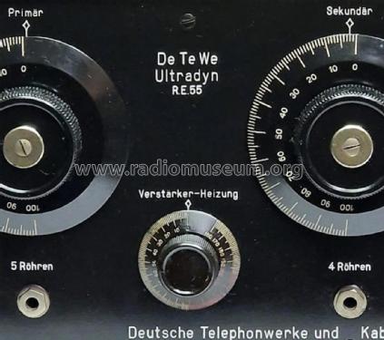 Ultradyn 5 Röhren Empfänger RE55; DeTeWe (ID = 3014872) Radio