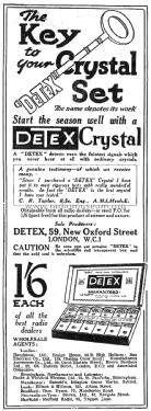 Detex Crystal Rectifier ; Detex Distributors, (ID = 2875053) Crystal