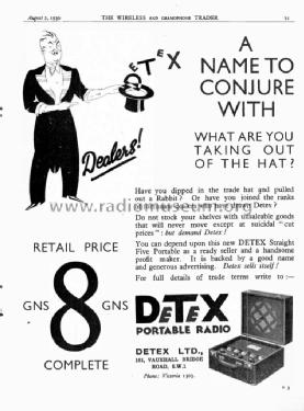 Straight Five ; Detex Distributors, (ID = 2907248) Radio