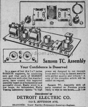 Samson TC Assembly ; Samson Electric Co., (ID = 2876607) Kit