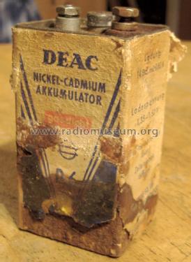 Nickel-Cadmium-Akkumulator D6; DEAC, Deutsche (ID = 1564867) Strom-V