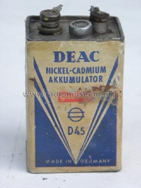 Nickel-Cadmium Akkumulator D 4.5; DEAC, Deutsche (ID = 1483299) Strom-V