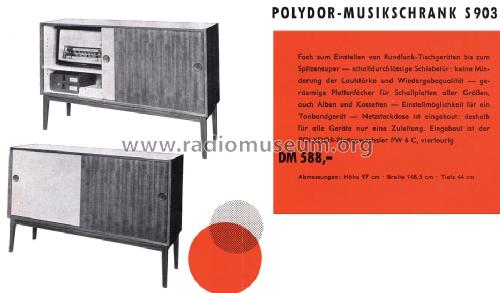 Polydor-Musikschrank S903; Deutsche Grammophon- (ID = 1328745) R-Player