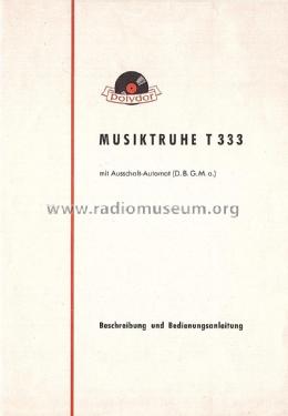 Polydor Musiktruhe T333 Ch= Siemens H64; Deutsche Grammophon- (ID = 2820783) Radio