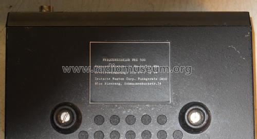 Frequenzzähler FRZ 500; Deutsche Weston (ID = 3002741) Equipment