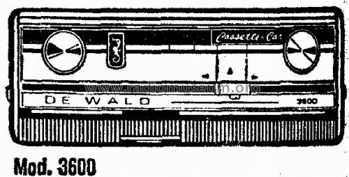 Cassette Car 3600; de Wald; Barcelona (ID = 1377877) Enrég.-R