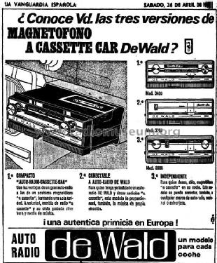 Cassette Car 3600; de Wald; Barcelona (ID = 617967) R-Player