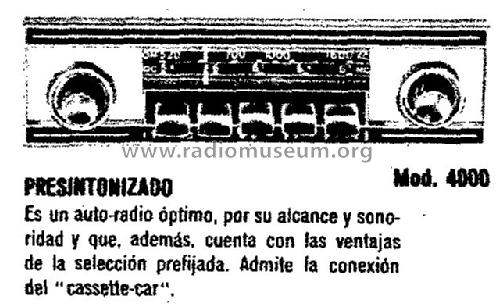 4000; de Wald; Barcelona (ID = 1386820) Car Radio