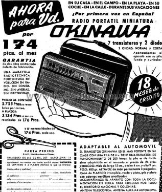 Okinawa 7 transistor; de Wald; Barcelona (ID = 1377905) Radio