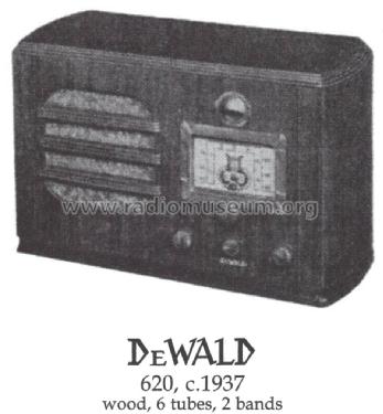 620 ; DeWald Radio Mfg. (ID = 1405188) Radio