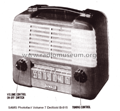 B-515 ; DeWald Radio Mfg. (ID = 1282317) Radio