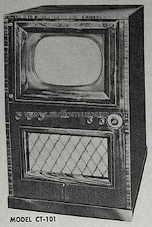 CT-101 ; DeWald Radio Mfg. (ID = 813733) Television