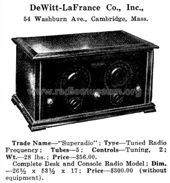 Superadio ; DeWitt-LaFrance Co. (ID = 1962225) Radio