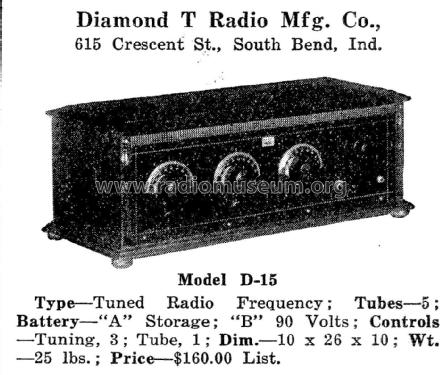 DeLuxe D15; Diamond T Radio; (ID = 1958449) Radio