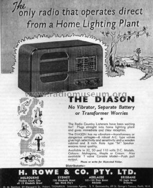 32/6; Diason Products, (ID = 1884109) Radio