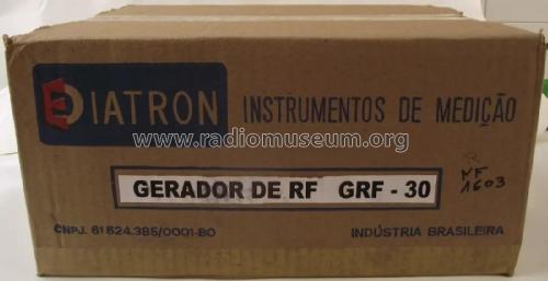 Gerador de RF AM/FM 120MHz- RF Signal Generator GRF-30; Diatron; Sao Paulo (ID = 2139400) Equipment