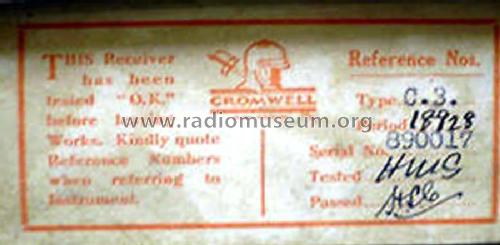 Deckorem ch= Cromwell III; Dibben, Cromwell, (ID = 1563962) Radio