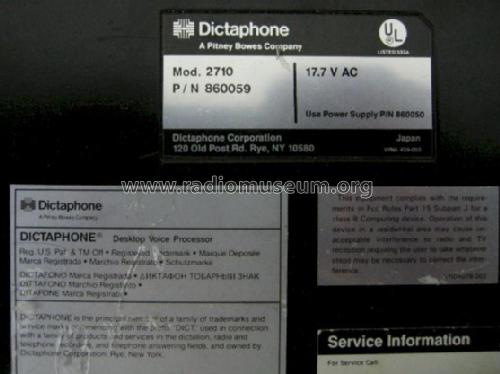 2710 ; Dictaphone Co.; New (ID = 1191013) R-Player