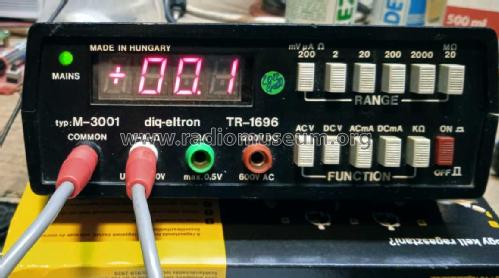 LED Digital Multimeter M-3001/ TR-1696; Dig-eltron brand, (ID = 2733901) Equipment