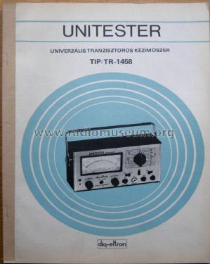 Univerzal Tube Voltmeter TM 101 / TR-1458; Dig-eltron brand, (ID = 2682749) Equipment