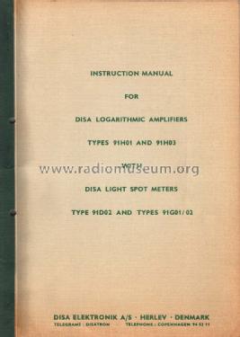 Logarithmic Amplifier 91H03; Disa Elektronik A/S; (ID = 2008253) Divers