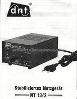 Stabilisiertes Netzgerät NT 13/2; DNT Drahtlose (ID = 1071472) Power-S