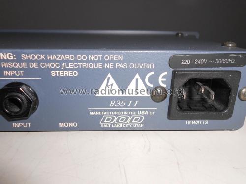 Stereo Crossover 835 Series II; DOD Electronics Corp (ID = 2327813) Ampl/Mixer