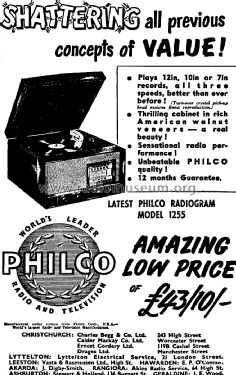 Philco 1255; Dominion Radio & (ID = 2755256) Radio