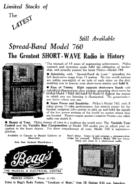 Philco 760; Dominion Radio & (ID = 2754821) Radio