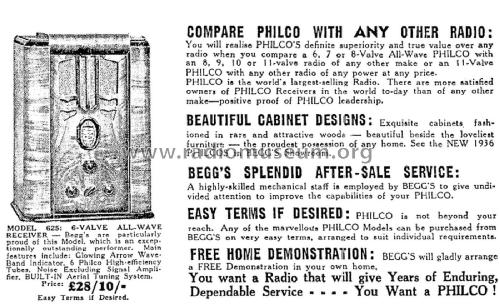 Philco 625E Code 321; Dominion Radio & (ID = 3104952) Radio