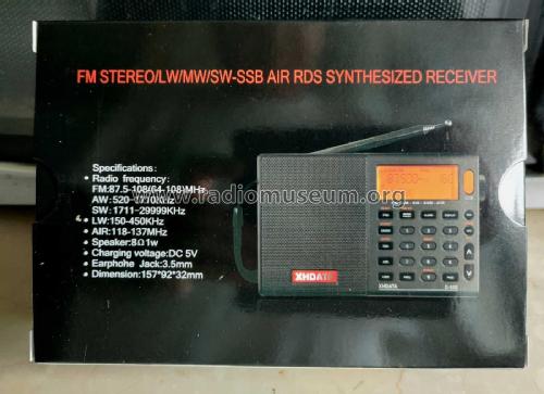 XHData FM-AM-SW-SSB-Air D-808; Dongguan Xinhuaide (ID = 2920889) Radio