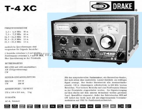 Transmitter T-4XC Amateur-T Drake, R.L. Miamisburg, Ohio, build