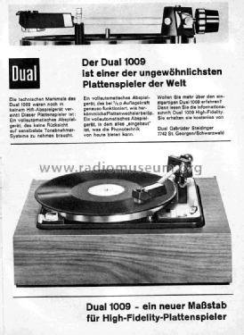 1009/T505; Dual, Gebr. (ID = 741134) Ton-Bild