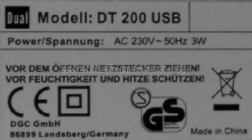DT200-USB; Dual, DGC GmbH; (ID = 938154) Enrég.-R