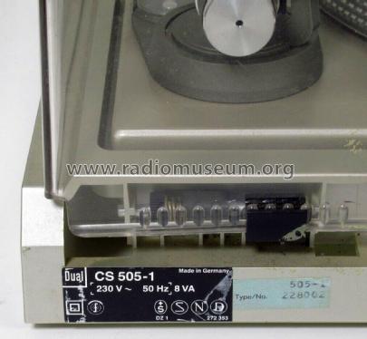 CS505-1; Dual, Gebr. (ID = 2875892) Sonido-V