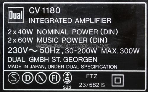 CV 1180; Dual, Gebr. (ID = 2024317) Ampl/Mixer