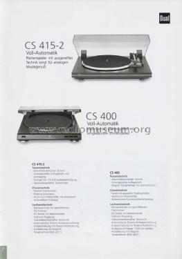 Dual Plattenspieler Turntable Platine Disques Katalog Schneider Electronics AG 2000; Fehrenbacher GmbH, (ID = 3029015) Paper