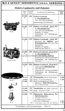 Elektro-Laufwerk Dual 35; Dual, Gebr. (ID = 1581873) Misc