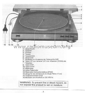 Full Automatic Turntable With Preamplifier CS 410; Dual, Gebr. (ID = 1774923) R-Player