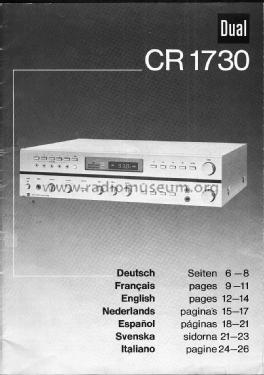 HiFi-Receiver CR1730; Dual, Gebr. (ID = 1775548) Radio