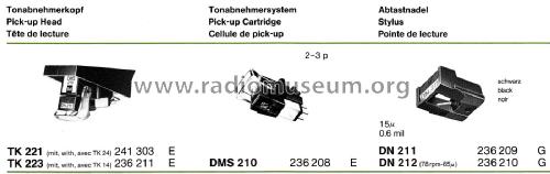 HIFI-Stereo-Magnet-Tonabnehmersystem DMS 210; Dual, Gebr. (ID = 2520901) Microphone/PU