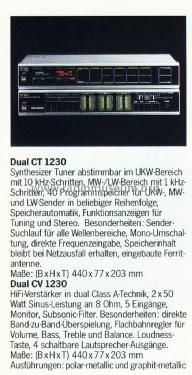 HiFi Tuner CT1230; Dual, Gebr. (ID = 1775537) Radio