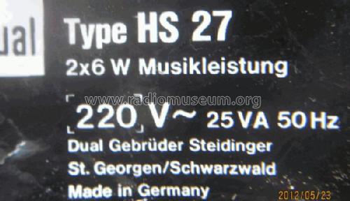HS27; Dual, Gebr. (ID = 1242487) R-Player