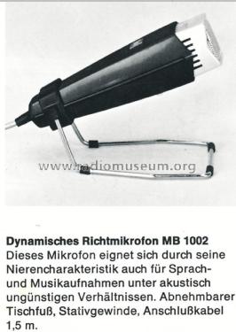 MB 1002; Dual, Gebr. (ID = 2074980) Microphone/PU