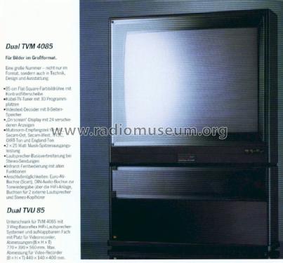 TVU85; Dual, Gebr. (ID = 800062) Speaker-P