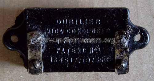 Condenser Mica Type 600; Dubilier Condenser (ID = 1519472) Radio part