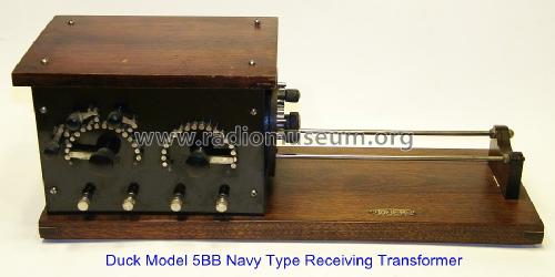 5BB Loose Coupler, improved Navy Type Receiving Transformer; Duck Co., J.J. and (ID = 1346174) mod-pre26