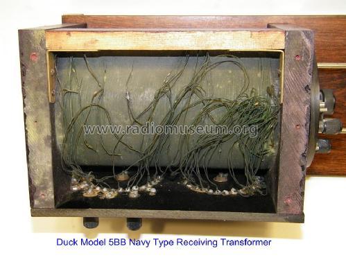 5BB Loose Coupler, improved Navy Type Receiving Transformer; Duck Co., J.J. and (ID = 1346187) mod-pre26